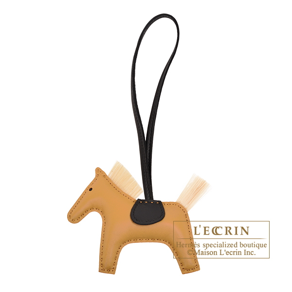 Hermes　Rodeo charm Crin PM　Sesame/Black/Natural　Agneau/Horsehair