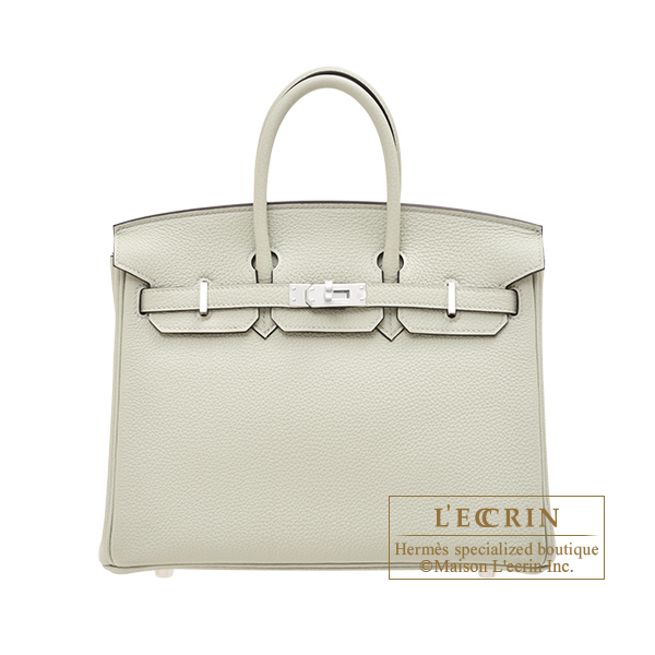 Hermes　Birkin bag 25　Gris neve　Togo leather　Silver hardware