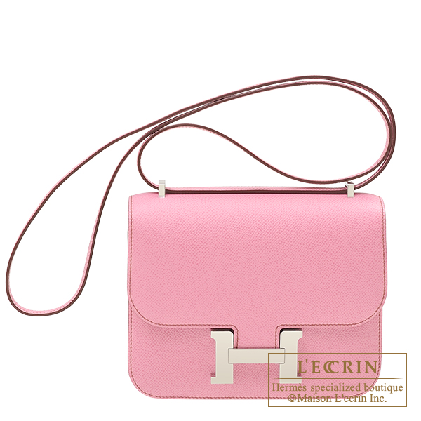 Hermes　Constance mini　Pink　Epsom leather　Silver hardware