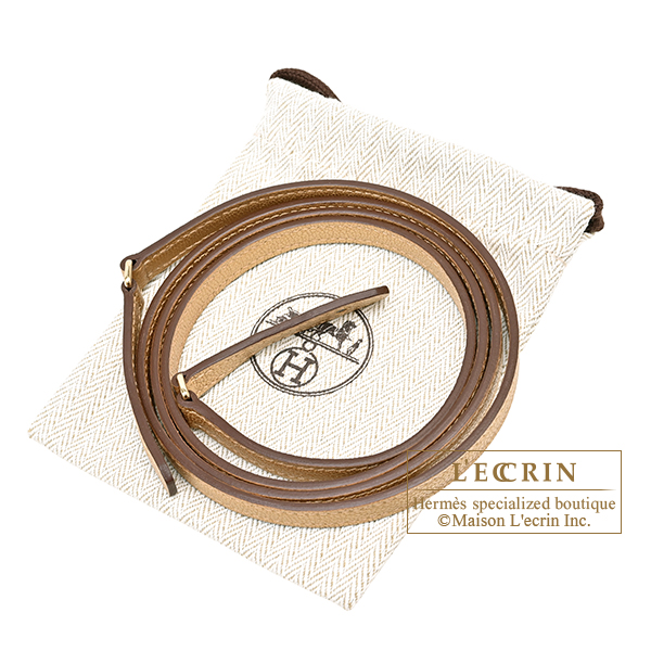 Hermes Kelly Long To Go Dore Chevre chamkila goatskin Champagne gold hardware