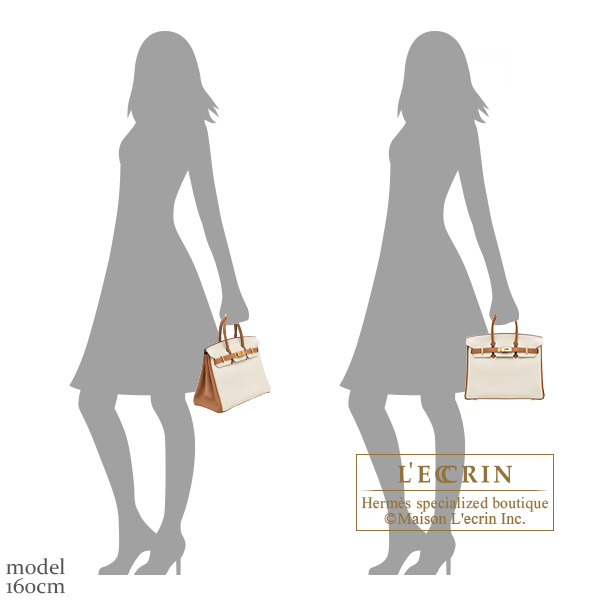 Hermes Personal Birkin bag 25 Craie/ Gold Togo leather Gold hardware