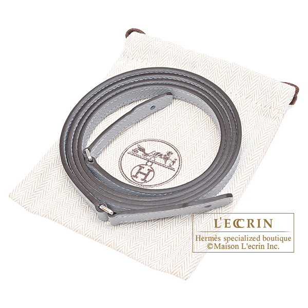 Hermes Kelly Long To Go Gris pantin Epsom leather Silver hardware