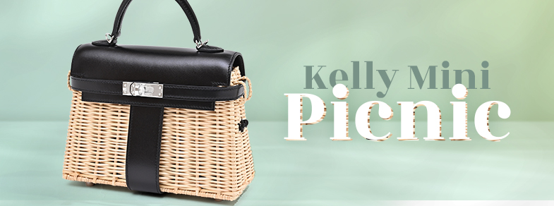 A charming masterpiece, the “Kelly Mini Picnic” combines delicate wicker craftsmanship with timeless elegance.