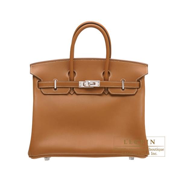 Hermes Birkin bag 25 Gold Swift leather Silver hardware L ecrin Boutique Singapore