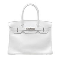 Hermes　Birkin bag 30　White　Swift leather　Silver hardware