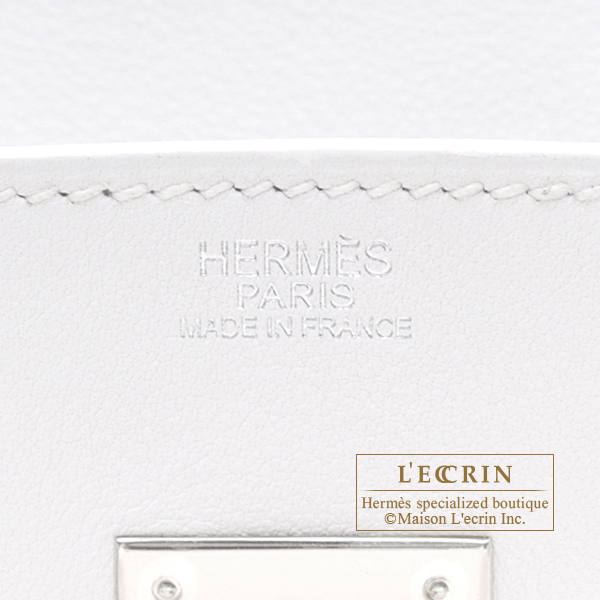 Hermes Birkin bag 30 White Swift leather Silver hardware