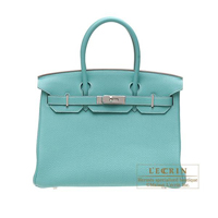 Hermes　Birkin bag 25　Lagon　Togo leather　Silver hardware