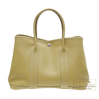 Hermes　Garden Party bag 36/PM　Cardamome　Negonda leather　Silver hardware