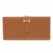Hermes　Bearn Soufflet　Gold　Epsom leather　Gold hardware