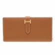 Hermes　Bearn Soufflet　Gold　Epsom leather　Gold hardware