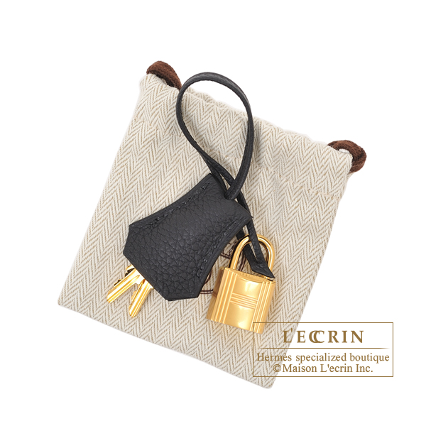 birkin 25 black togo gold hardware