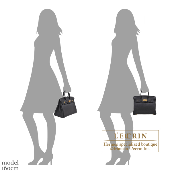 birkin 25 black gold hardware