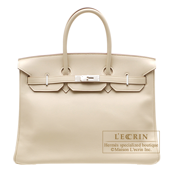 Hermes　Birkin bag 35　Parchemin　Swift leather　Silver hardware