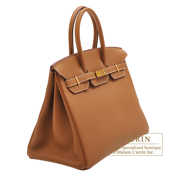 hermes birkin 35 black togo leather gold