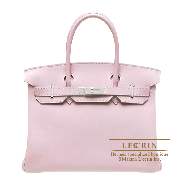 Hermes　Birkin bag 30　Rose dragee　Swift leather　Silver hardware