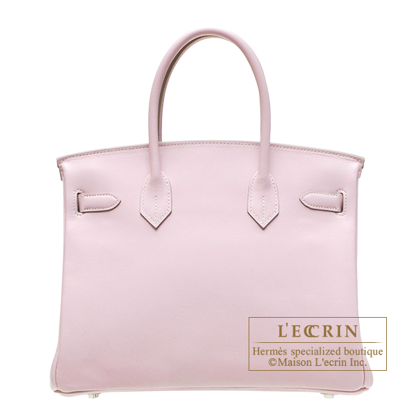 Hermes Birkin bag 30 Rose dragee Swift leather Silver hardware