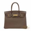 Hermes　Birkin bag 30　Chocolat　Togo leather　Gold hardware