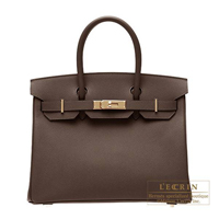 Hermes　Birkin bag 30　Chocolat　Epsom leather　Gold hardware