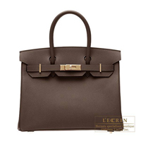 Hermes　Birkin bag 30　Chocolat　Epsom leather　Gold hardware