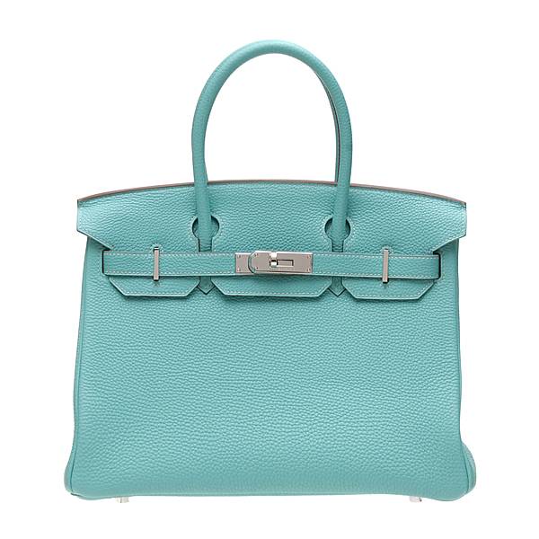 Hermes Bleu Lagon Togo Leather Evelyne III PM Bag Hermes