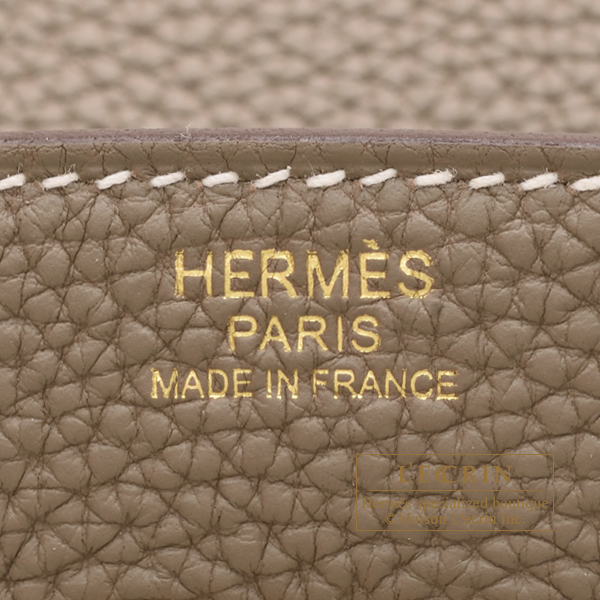 Hermes Birkin Bag 30 Etoupe Togo Gold Hardware