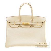 Hermes　Birkin bag 35　Parchemin　Togo leather　Gold hardware