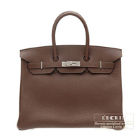 Hermes　Birkin bag 35　Terre　Fjord leather　Silver hardware