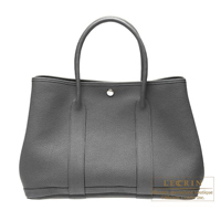 Hermes　Garden Party bag 36/PM　Ardoise　Negonda leather　Silver hardware