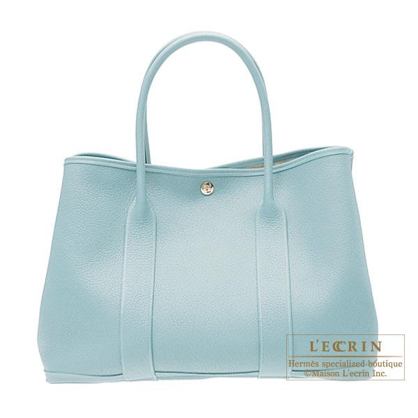 Replica Hermes Garden Party 36 Bag In Grey Clemence Leather