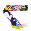 Hermes　Twilly　Graff Hermes　Black/Jaune/Vert　Silk