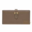 Hermes　Bearn Soufflet　Etoupe grey　Epsom leather　Gold hardware