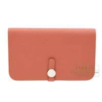 Hermes　Dogon GM　Rosy　Togo leather　Matt silver hardware