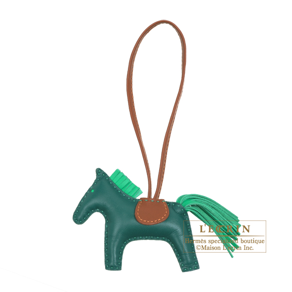 Hermes　Rodeo charm PM　Malachite/Menthe　Agneau