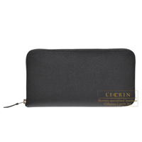 Hermes　Azap long　Black　Epsom leather　Silver hardware