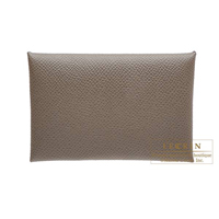 Hermes　Calvi　Etain　Epsom leather