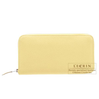 Hermes　Azap long　Jaune poussin　Togo leather　Silver hardware