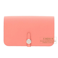Hermes　Dogon GM　Rose candy　Togo leather　Silver hardware
