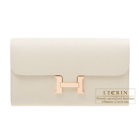 Hermes　Constance long　Craie　Epsom leather　Rose gold hardware