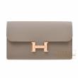 Hermes　Constance long　Gris asphalt　Epsom leather　Rose gold hardware