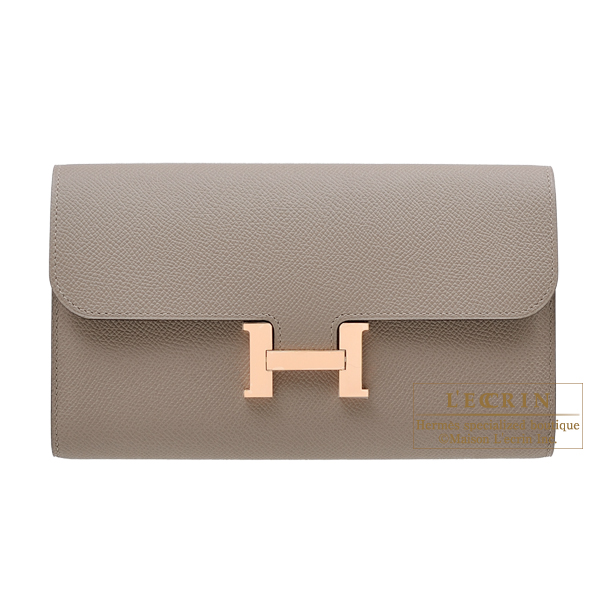 HERMES Constance 24 Gris Asphalte Rose Gold Hw - Timeless Luxuries