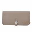 Hermes　Dogon Long　Gris asphalt　Togo leather　Silver hardware