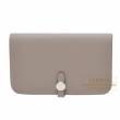 Hermes　Dogon GM　Gris asphalt　Togo leather　Silver hardware