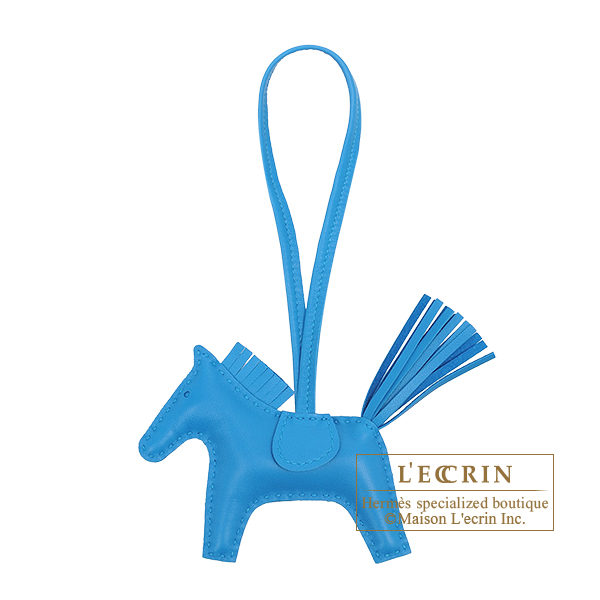 Hermes　Rodeo charm PM　Blue zanzibar　Agneau