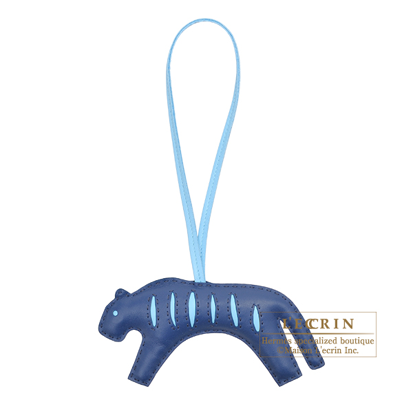 Hermes　Rooroo charm　Blue de malte/　Celeste　Agneau