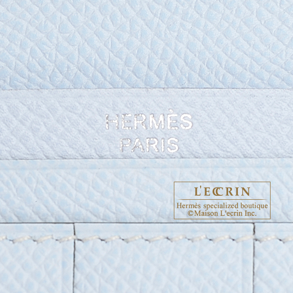 Hermes Bleu Lin Bearn Wallet