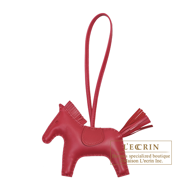 Hermes　Rodeo charm MM　Ruby　Agneau