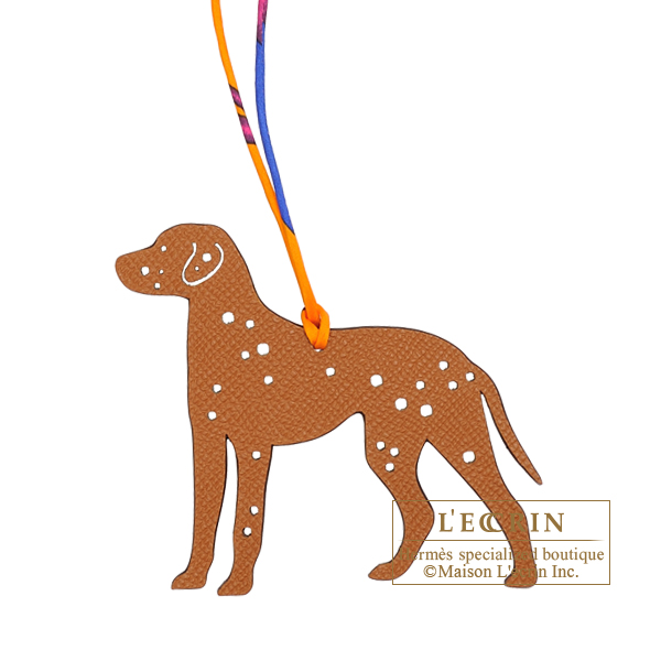Hermes　Petit H　Dalmatian　Light brown/　Navy　Clemence leather/　Epsom leather