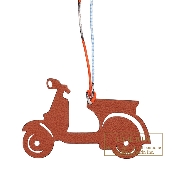 Hermes　Petit H　Scooter　Brown/　Blue　Clemence leather/　Epsom leather