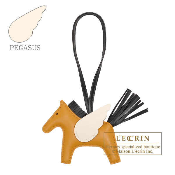 Hermes Rodeo Pegasus PM Charm In Brown, Black & Cream – Found Fashion