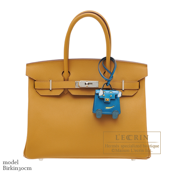 Hermes Kelly bag mini Sellier Blue brume Chevre myzore goatskin